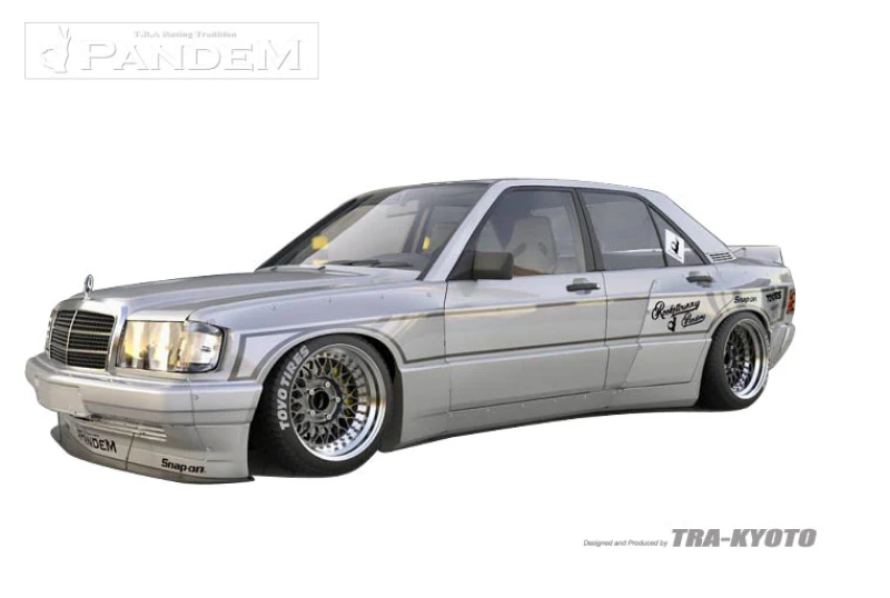 GReddy Pandem Mercedes 190E Rocket Bunny Full Wide-Body Aero Kit-thumbmail-1