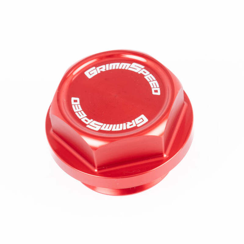 GrimmSpeed 89-22 Subaru All Models Bolt Oil Caps - Red-thumbmail-1
