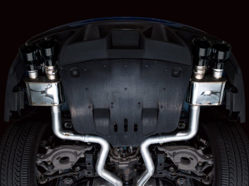 AWE Tuning 21-23 Ford Mustang Mach 1 SwitchPath Cat Back Exhaust w/ Quad Diamond Black Tips-thumbmail-8