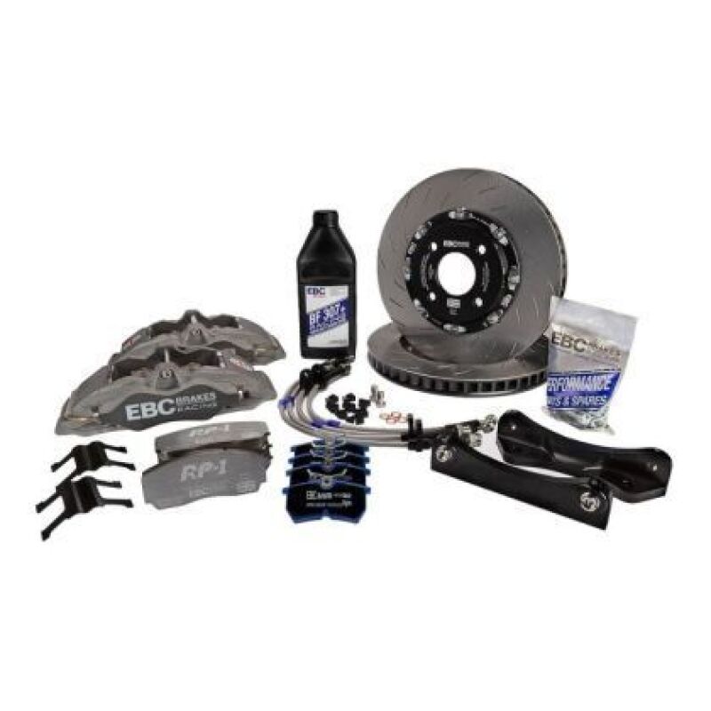EBC Racing 05-15 Mazda MX5 NC 1.8L Anodized Apollo-4 Calipers 330mm Rotors Front Big Brake Kit-thumbmail-1