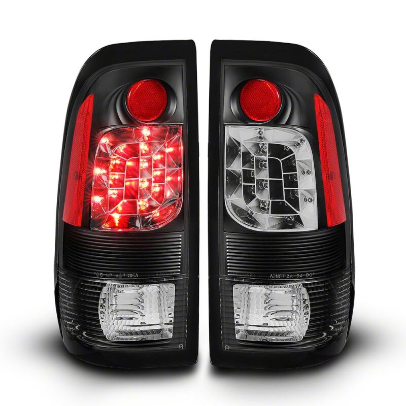 Raxiom 97-03 Ford F-150 Styleside LED Tail Lights- Black Housing- Red/Clear Lens-thumbmail-1
