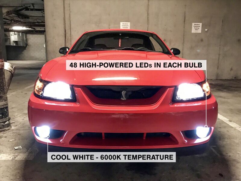Raxiom 94-04 Ford Mustang Excl 03-04 CobraAxial Series LED Fog Light Bulbs-thumbmail-5