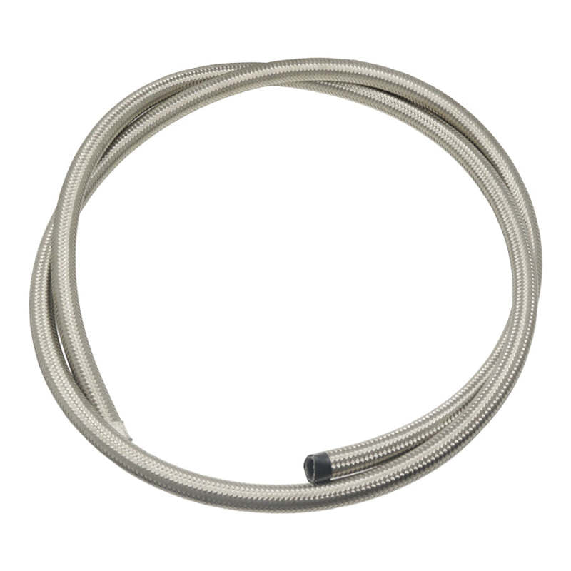 DeatschWerks 8AN Stainless Steel Double Braided CPE Hose - 6ft-thumbmail-1