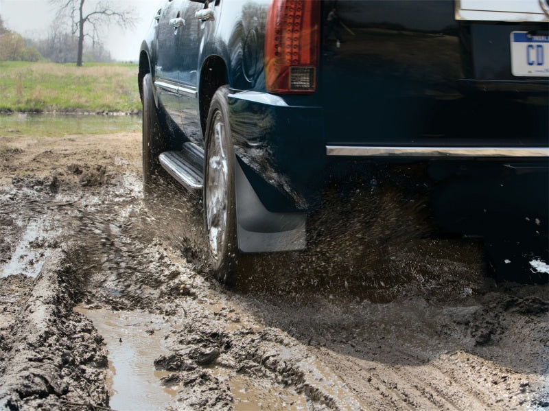 WeatherTech 2017+ Chevrolet Colorado No Drill Mudflaps - Black (ZR2 Model Only)-thumbmail-1
