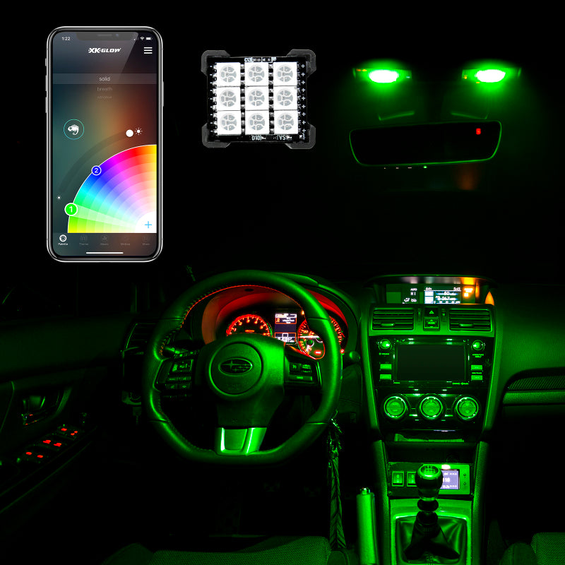 XK Glow RGB Festoon LED Panel XKchrome Bluetooth App Controlled Dome Bulb-thumbmail-2