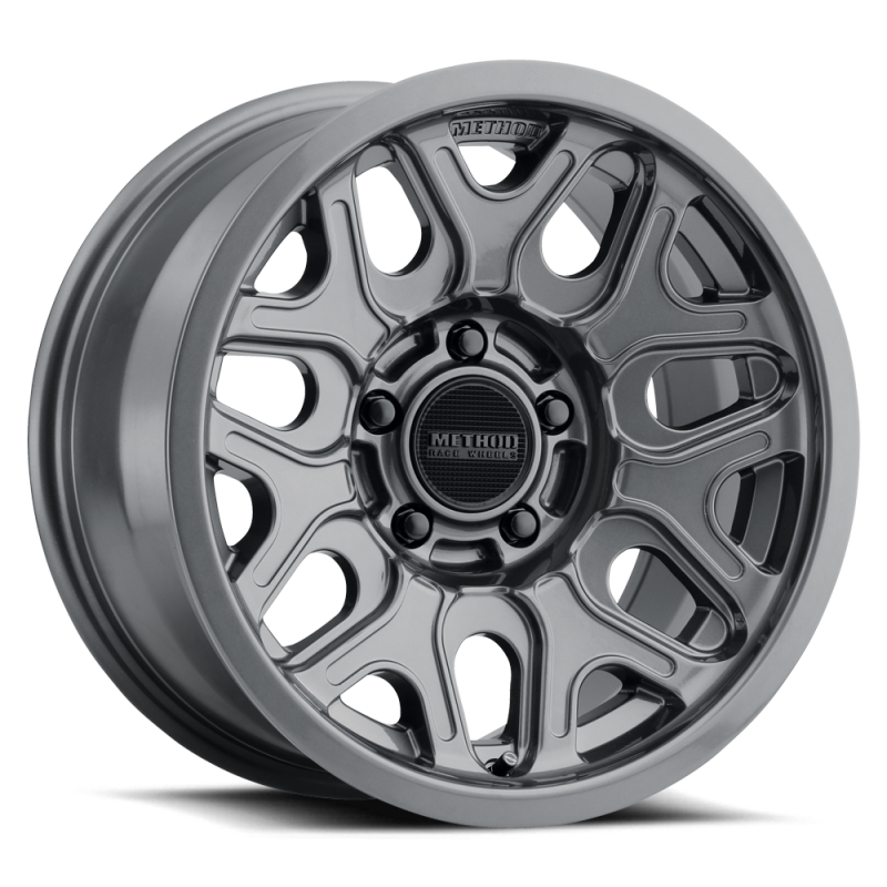 Method MR322 / 18x9 / 8x180 BP / 18ET / 5.68in BS / 130.81mm CB - Gloss Titanium Wheel-thumbmail-1