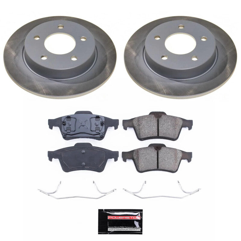 Power Stop 04-05 Mazda 3 Rear Semi-Coated Rotor Kit-thumbmail-1