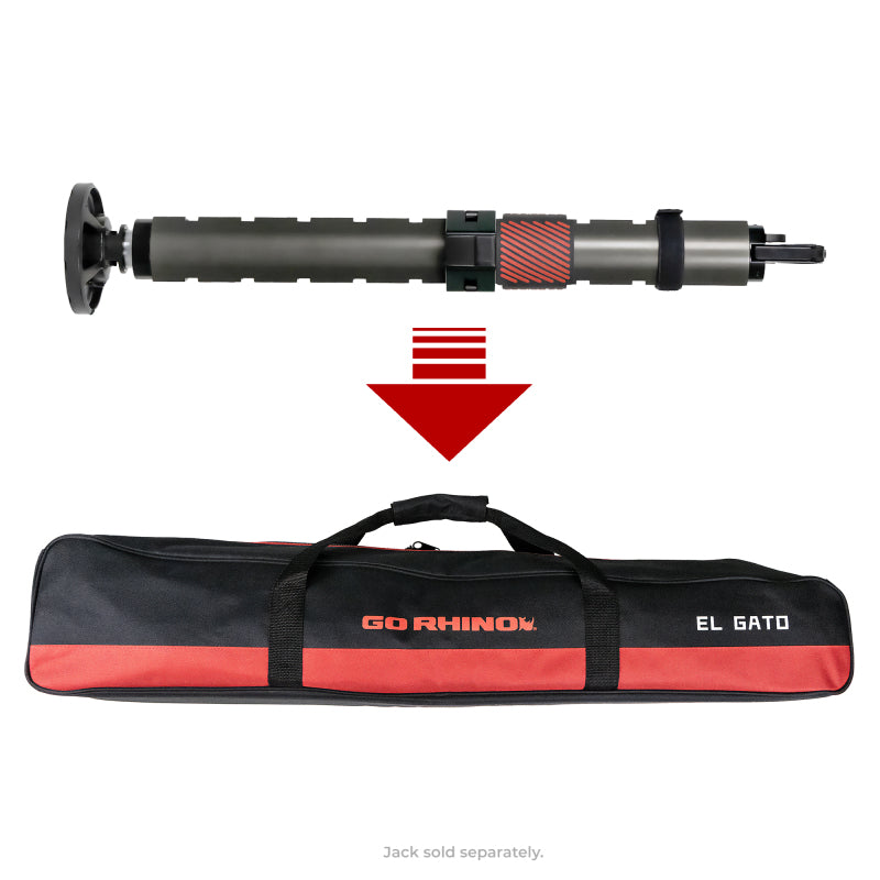 Go Rhino XVenture Gear El Gato EG1 Hydraulic Jack Bag - Black/Red Nylon-thumbmail-3