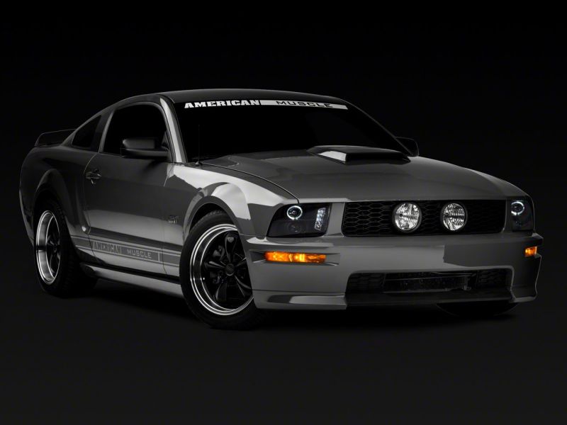 Raxiom 05-09 Ford Mustang Excluding GT500 LED Halo Projector Headlights- Blk Housing (Clear Lens)-thumbmail-12
