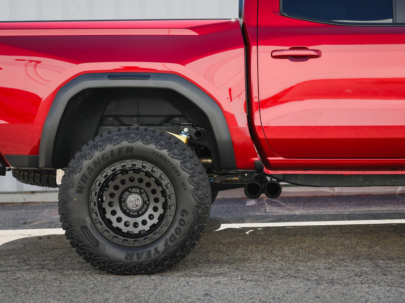 AFE 23-24 L4 GM Colorado/Canyon Rebel Series 3 IN 304 Stainless Steel Cat-Back System w/Black Tip-thumbmail-4