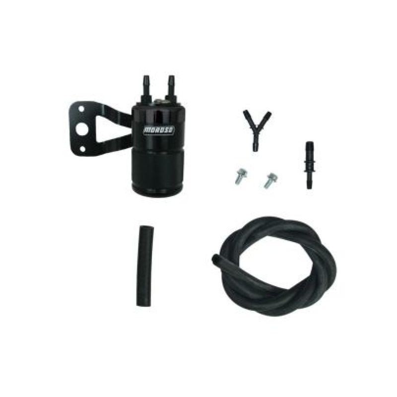 Moroso Harley-Davidson Twin Cam (w/SS Teardrop Air Cleaner) Air Oil Separator - Black-thumbmail-1