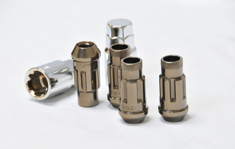 Wheel Mate Monster Open End Lug Nut Set of 4 - T Chrome 1/2in-thumbmail-2