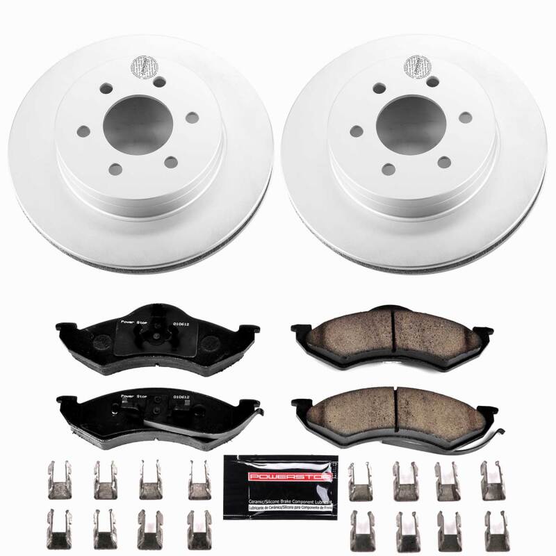 Power Stop 1999 Dodge Dakota Front Z23 Coated Brake Kit-thumbmail-1