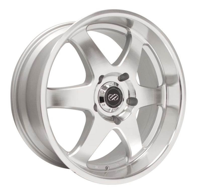 Enkei ST6 17 x 8 35mm Offset 6x139.7 Bolt Pattern 78mm Bore Dia Silver Machined Wheel-thumbmail-1
