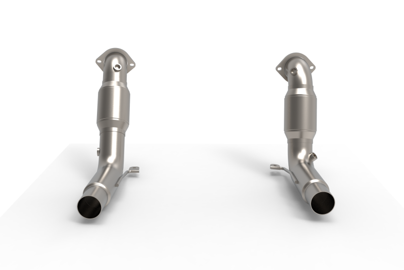 Kooks 20-24 Ford Exployer ST/Aviator 3in x 2-1/2in Stainless Steel GREEN Catted Downpipes-thumbmail-2
