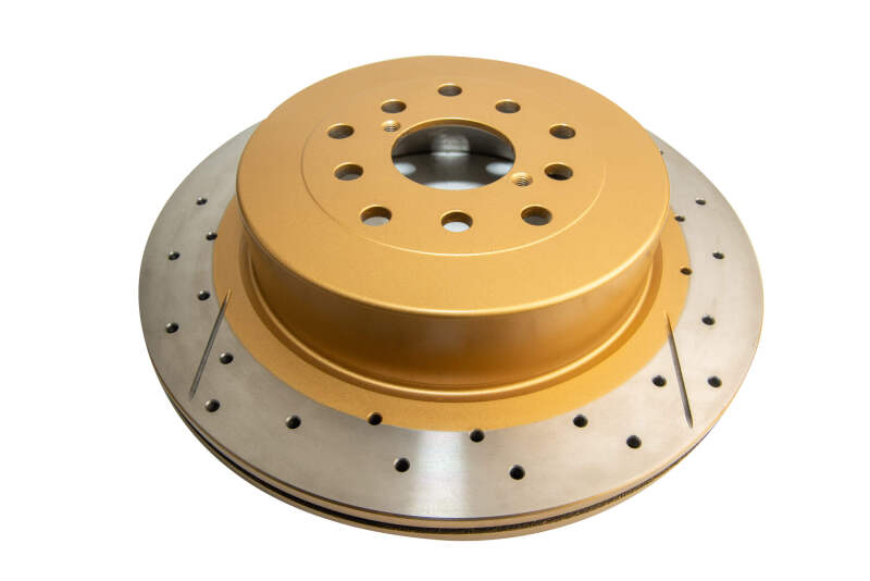 DBA 02-07 Subaru WRX STi 10 Stud Hole Rear Drilled & Slotted Street Series Rotor-thumbmail-1