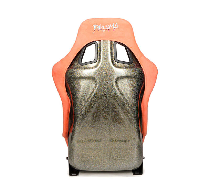 NRG FRP Bucket Seat ULTRA Edition W/ Grey Pearlized Back / Peach Microfiber Material - Large-thumbmail-8