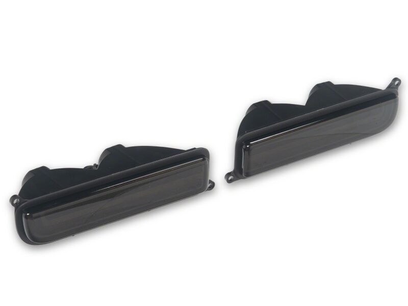 Raxiom 97-01 Jeep Cherokee XJ LED Front Corner Lights- Black Housing- Smoked Lens-thumbmail-4