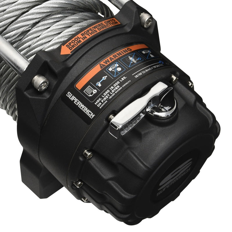 Superwinch 15000 LBS 12V DC 7/16in x 82ft Wire Rope Tiger Shark 11500 Winch-thumbmail-10