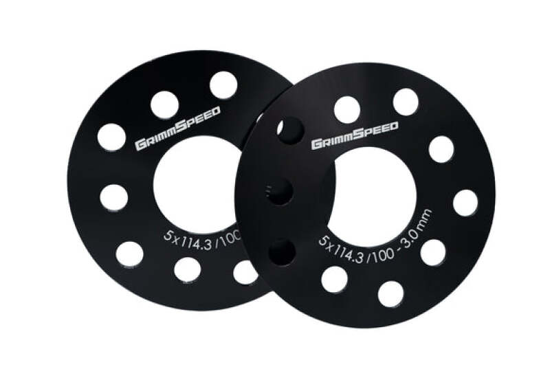 GrimmSpeed 5x100 and 5x114.3 3mm Wheel Spacer (Pair)-thumbmail-1