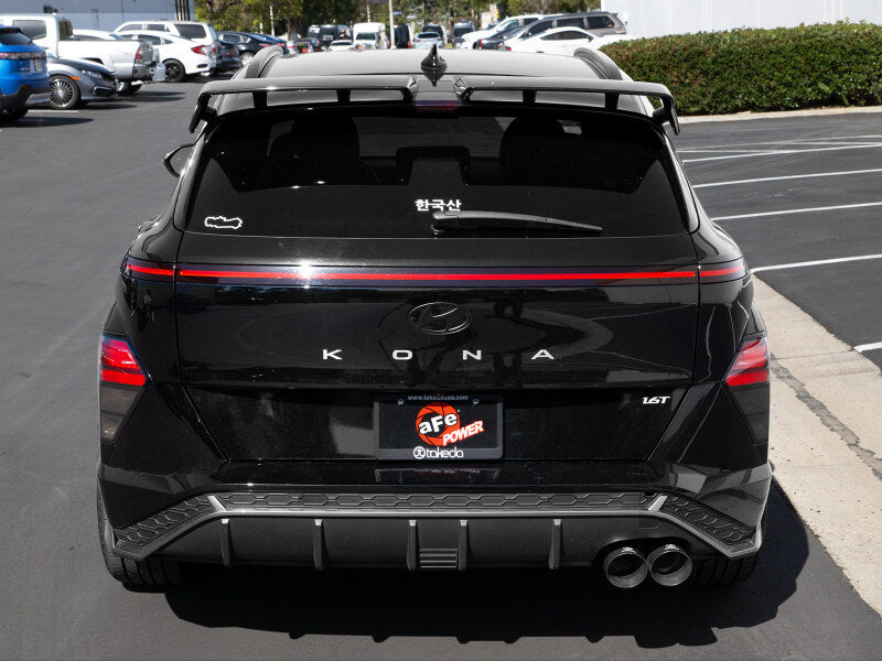 aFe Takeda 2-1/2in 304 Stainless Steel Axle-Back Exhaust w/ Black Tip Hyundai Kona 24-26 L4-1.6L (t)-thumbmail-4