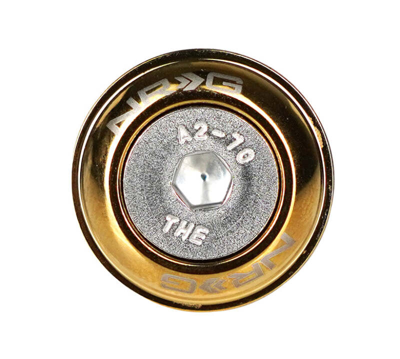 NRG Fender Washer Kit w/ Rivets For Plastic (Chrome Gold) - Set of 10-thumbmail-2