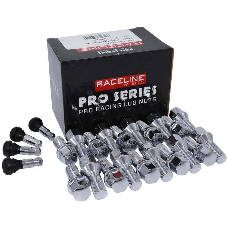 Raceline 14x1.5 1.1in Chrome Lug Bolts (Set of 20)-thumbmail-1
