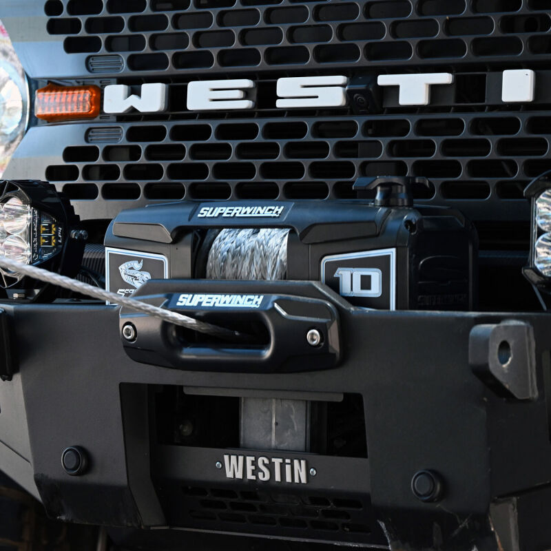 Superwinch 10000 LBS 12V DC 3/8in x 54ft Synthetic Rope Scorpion 10000SR Winch - Black Powdercoat-thumbmail-12