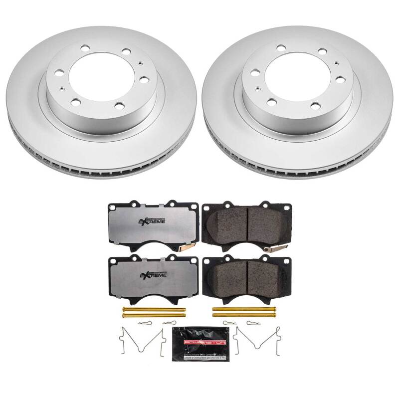 Power Stop 03-09 Toyota 4Runner Front Z36 Coated Truck & Tow Brake Kit-thumbmail-1