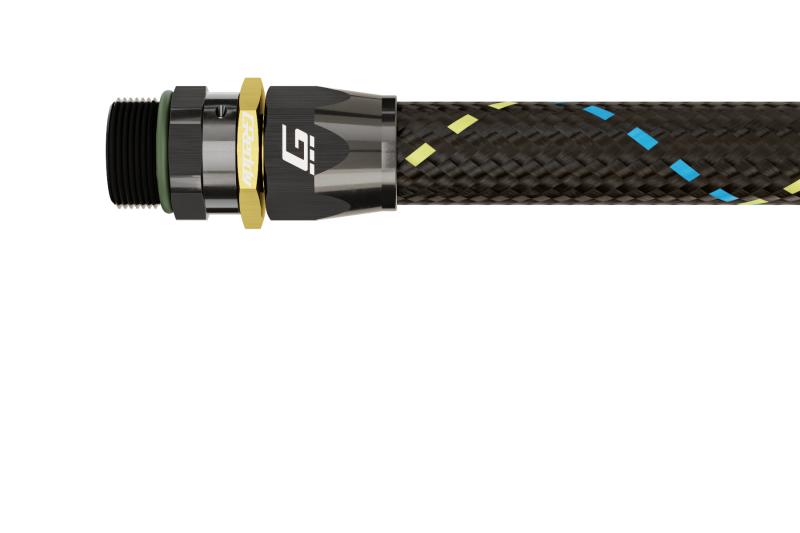 GReddy AN06 STRAIGHT ORB MALE BLACK/GOLD ANODIZED-thumbmail-1