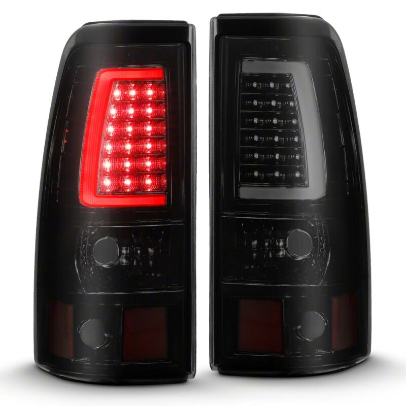 Raxiom 03-06 Chevrolet Silverado 1500 Axial Series LED Tail Lights- Black Housing- Smoked Lens-thumbmail-1
