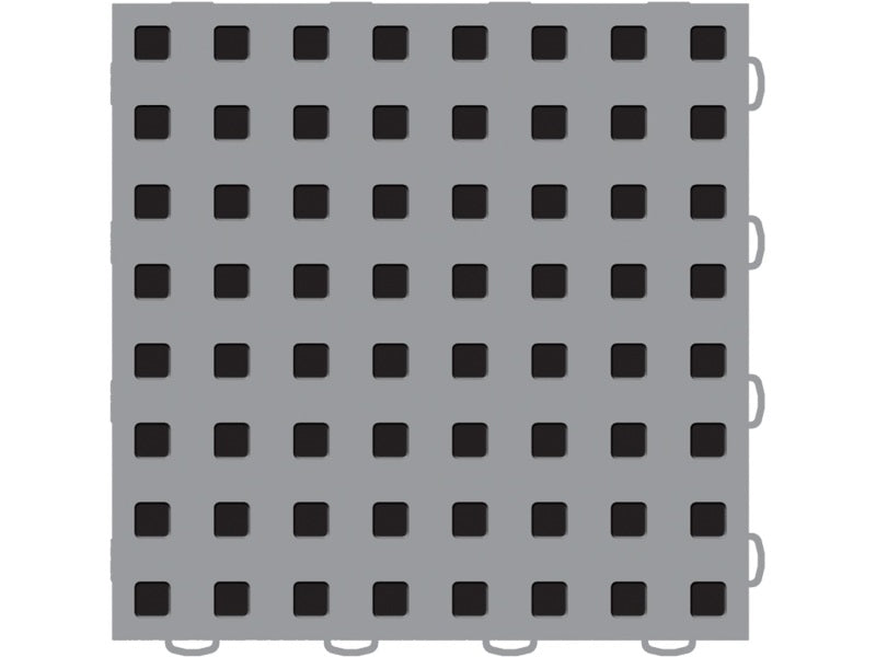 WeatherTech TechFloor - 3in X 12in Tiles(Right Loop) - Grey/Black **Order in Qtys of 10-thumbmail-1