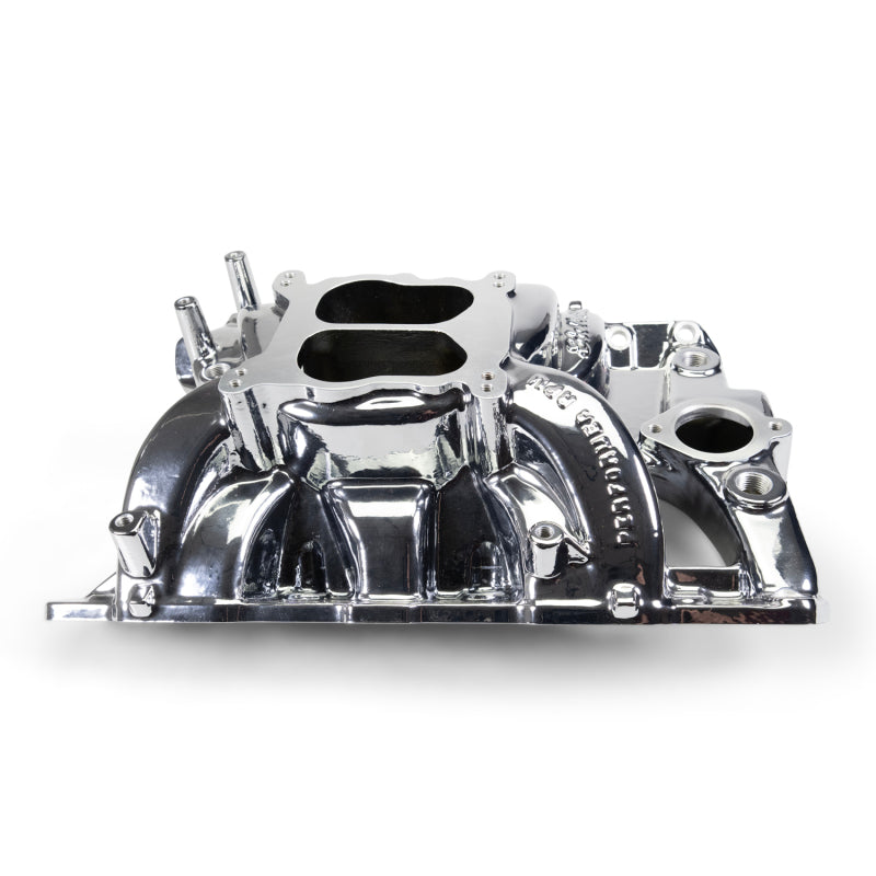 Edelbrock Pontiac 326-455 Performer RPM Intake Manifold - Chrome Plasma Finish-thumbmail-7