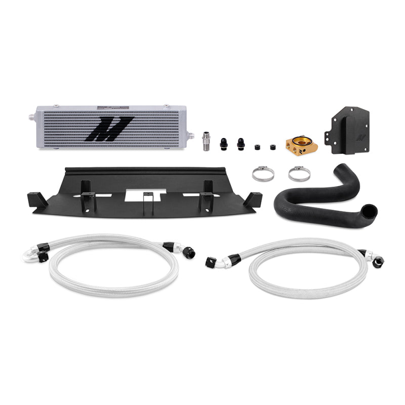 Mishimoto 18+ Ford Mustang GT RHD Oil Cooler Kit Silver Thermostatic-thumbmail-1