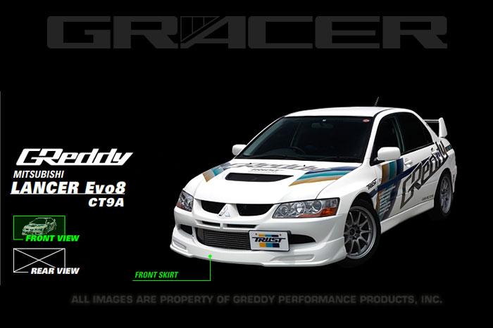 GReddy 03-05 Mitsubishi Evolution VIII Urethane Front Lip Spoiler  **Must Ask/Call to Order**-thumbmail-1