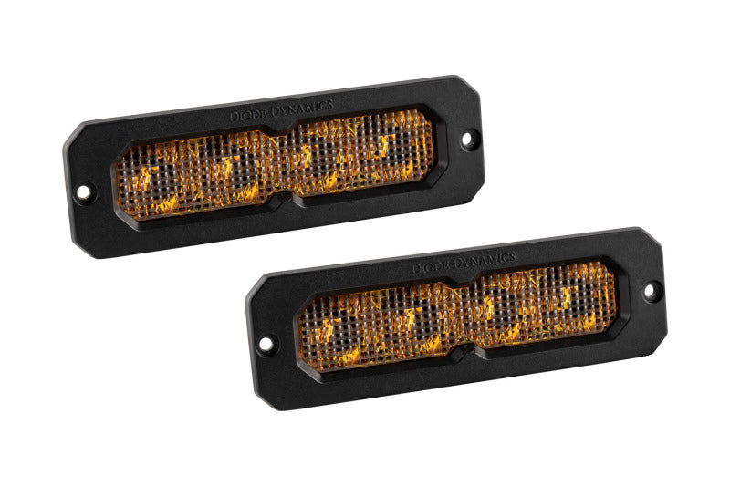Diode Dynamics SS6 Sport Yellow Flood Flush ABL (pair) 3000K-thumbmail-3