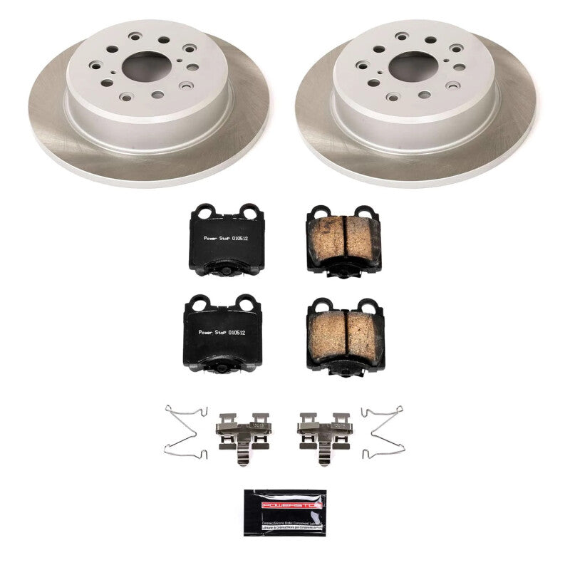 Power Stop 02-10 Lexus SC430 Rear Semi-Coated Rotor Kit-thumbmail-1