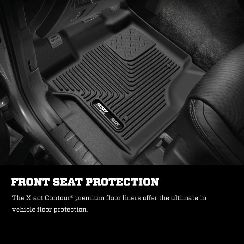 Husky Liners 2023 Chevrolet Colorado /GMC Canyon X-Act Contour Black Floor Liners-thumbmail-9