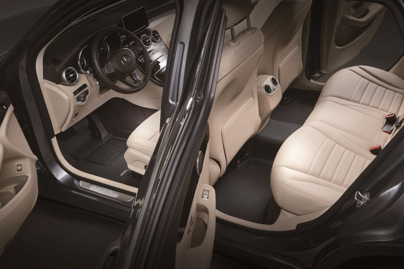 3D MAXpider 2004-2012 Chevrolet Colorado Crew Cab Kagu 1st & 2nd Row Floormats - Black-thumbmail-4