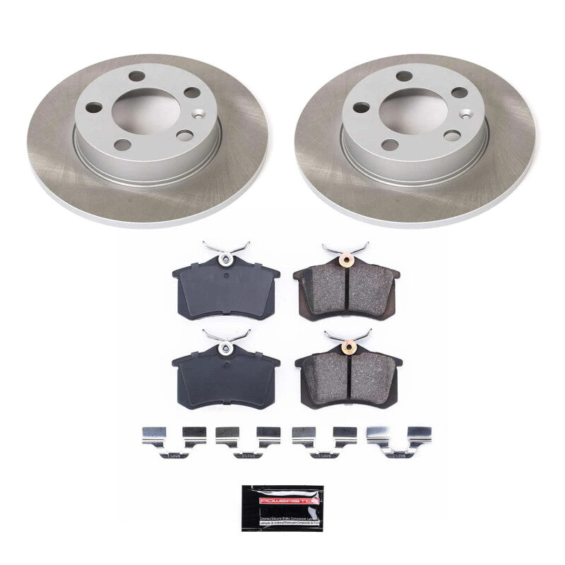 Power Stop 00-06 Audi TT Rear Semi-Coated Rotor Kit-thumbmail-1