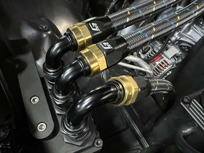 GReddy AN12 120 DEGREE HOSE END SWIVEL BLACK/GOLD ANODIZED-thumbmail-6