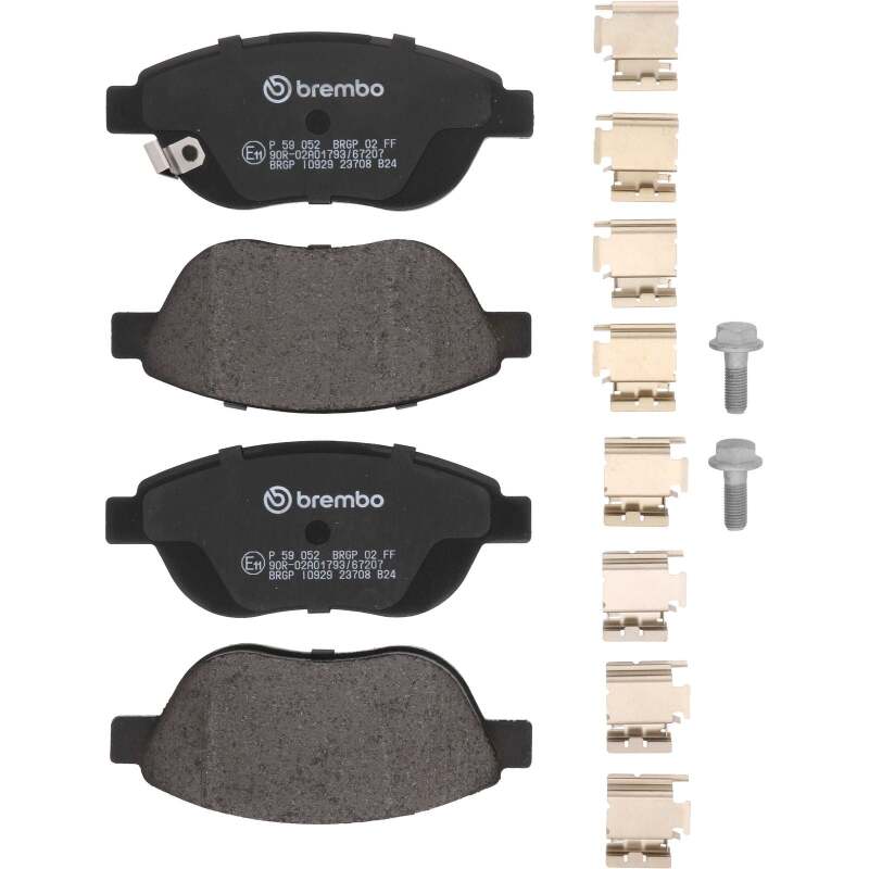 Brembo 12-13 Fiat 500 Front Low-Met Brake Pad-thumbmail-2