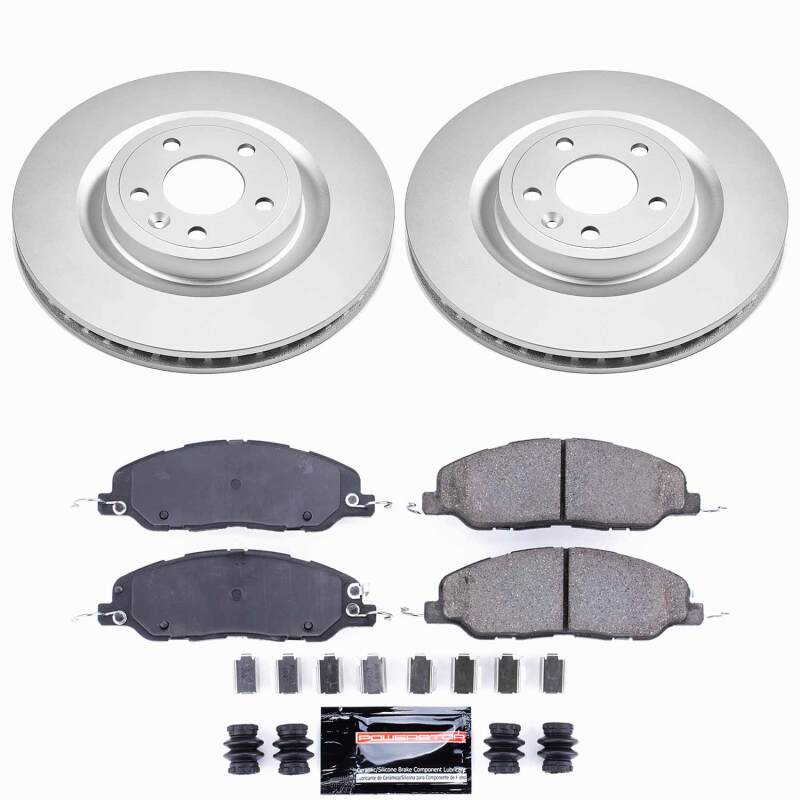 Power Stop 11-14 Ford Mustang Front Z23 Coated Brake Kit-thumbmail-1