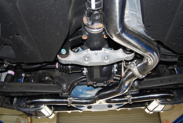 Invidia 15+ Subaru WRX/STI 4Dr Q300 Twin Outlet Rolled Titanium Burnt Quad Tip Cat-Back Exhaust-thumbmail-4