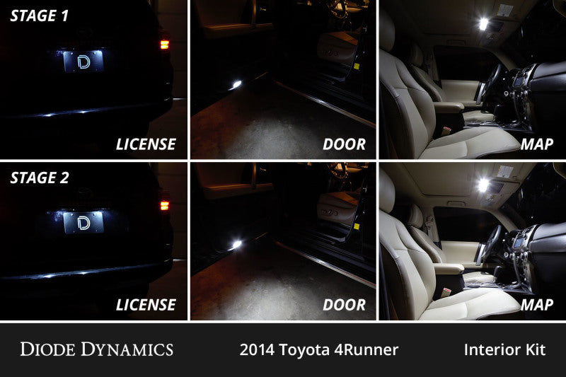 Diode Dynamics 10-24 Toyota 4Runner Interior LED Kit Cool White Stage 1-thumbmail-4