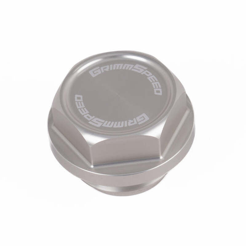 GrimmSpeed 89-22 Subaru All Models Bolt Oil Caps - Silver-thumbmail-1