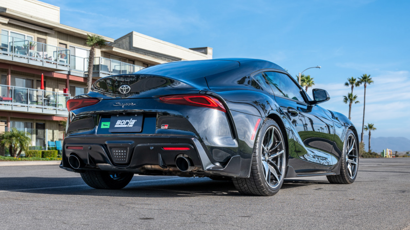 Borla 20-25 Toyota GR Supra ATAK Cat-Back Exhaust System w/ Black Chrome Tips-thumbmail-2