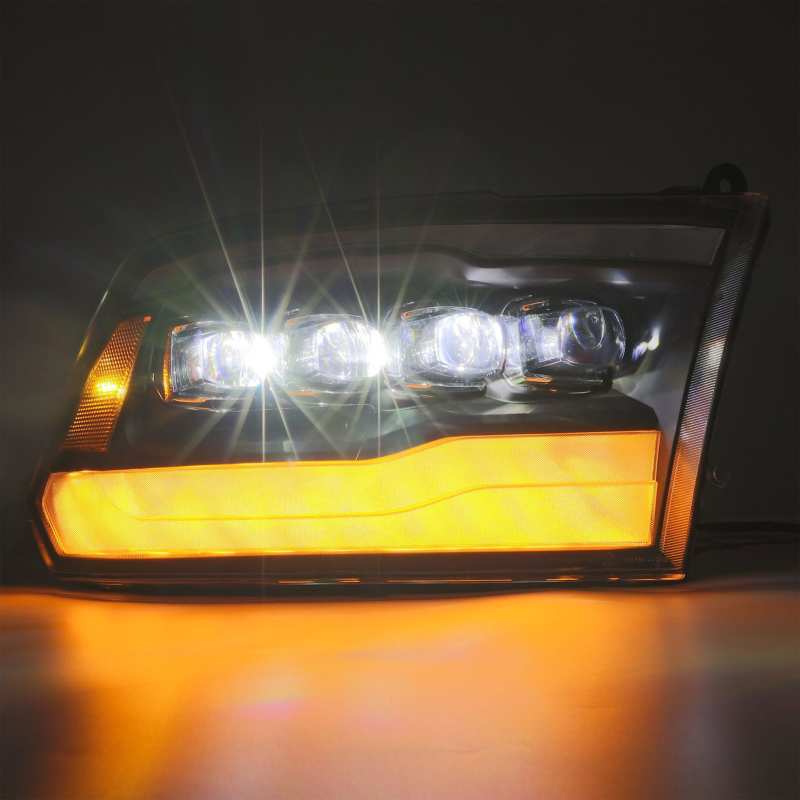 AlphaRex 09-18 Dodge Ram 1500HD NOVA LED Projector Headlights Plank Style Design Chrome w/DRL-thumbmail-8