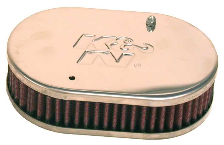 K&N Bolt-On Oval Unit 2in Flg 2in H-thumbmail-1