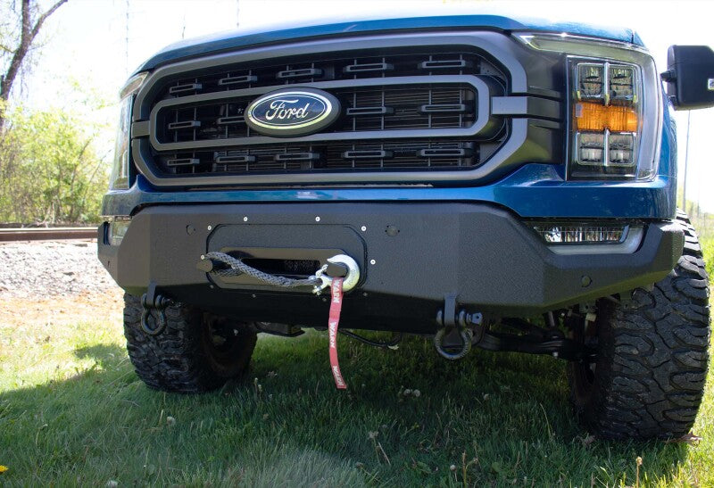 Fishbone Offroad 2021+ F150 Pelican Winch Plate Only (Fits FB22366) - Black Texture-thumbmail-4